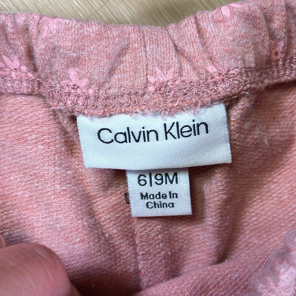 Calvin Klein 2 Piece Pink Baby Outfit Set & So Cute Fuzzy Jacket - Picture 6 of 6